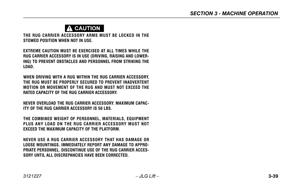 JLG 10MSP Operator Manual User Manual | Page 67 / 96