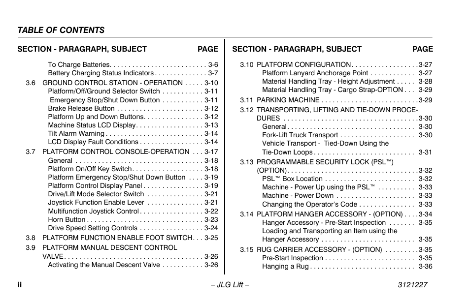 JLG 10MSP Operator Manual User Manual | Page 8 / 96