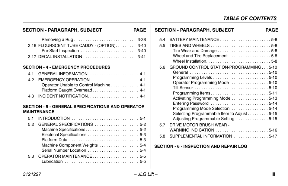 JLG 10MSP Operator Manual User Manual | Page 9 / 96