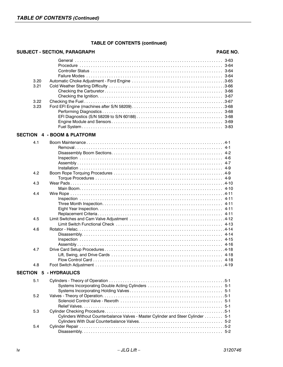 JLG 601S ANSI Service Manual User Manual | Page 10 / 244