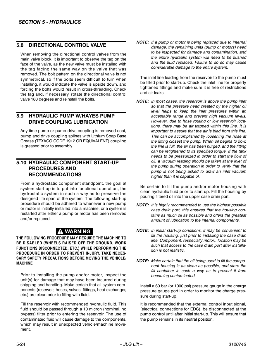 8 directional control valve, Directional control valve -24 | JLG 601S ANSI Service Manual User Manual | Page 172 / 244