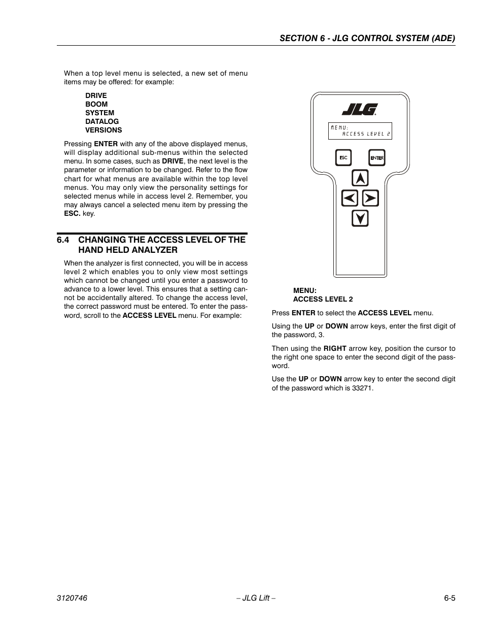 JLG 601S ANSI Service Manual User Manual | Page 179 / 244