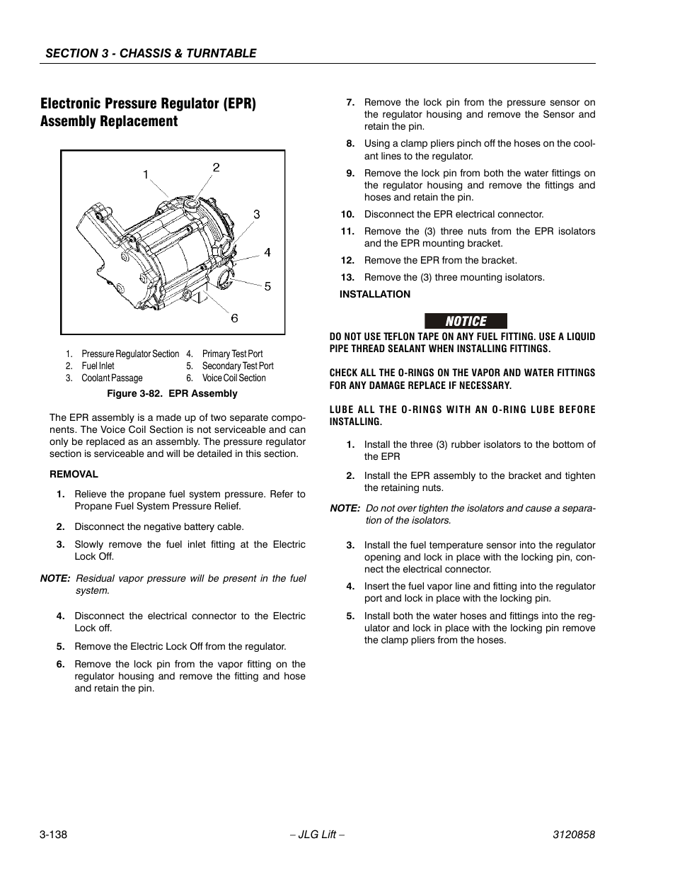 Epr assembly -138 | JLG 800A_AJ Service Manual User Manual | Page 194 / 466