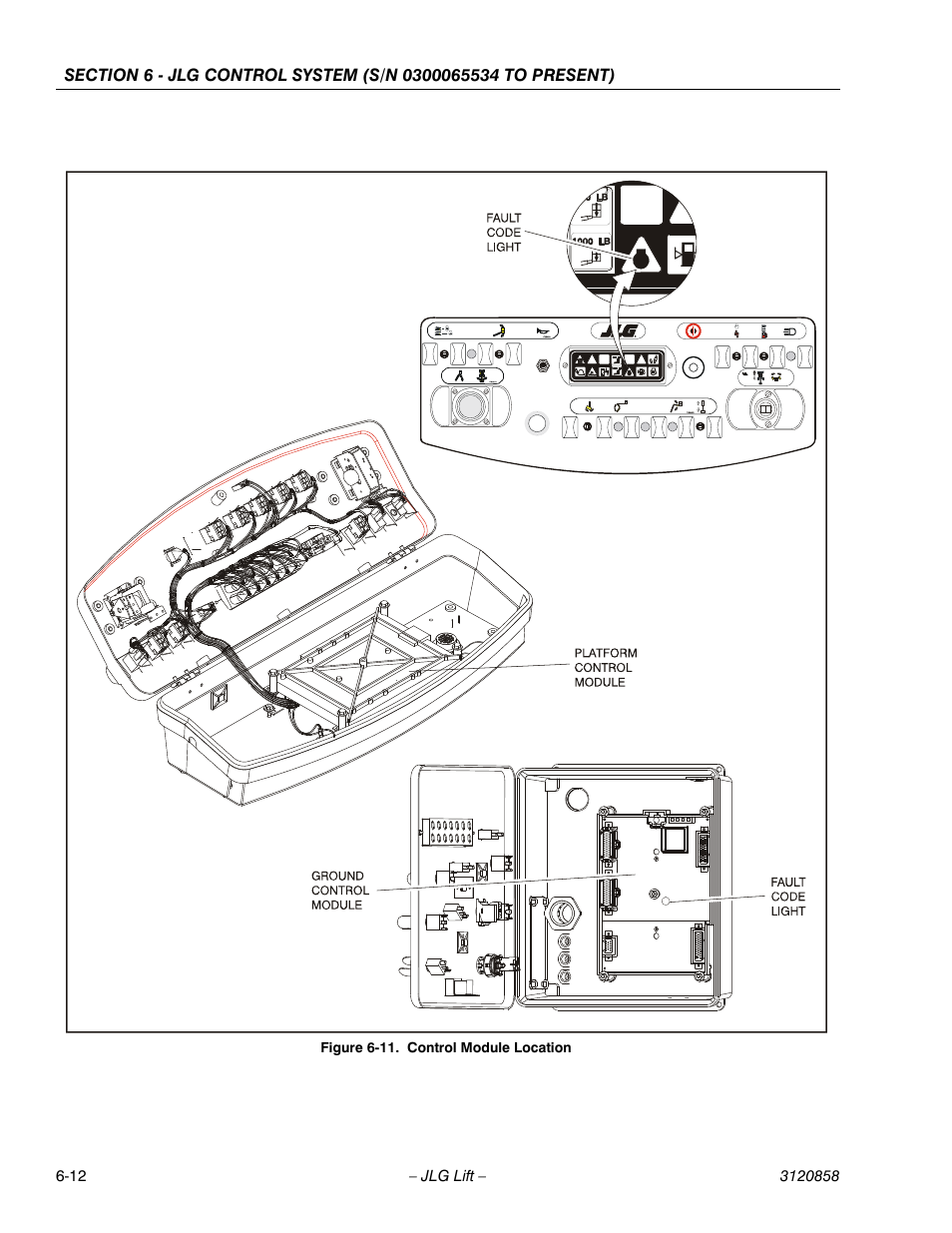 Control module location -12 | JLG 800A_AJ Service Manual User Manual | Page 344 / 466