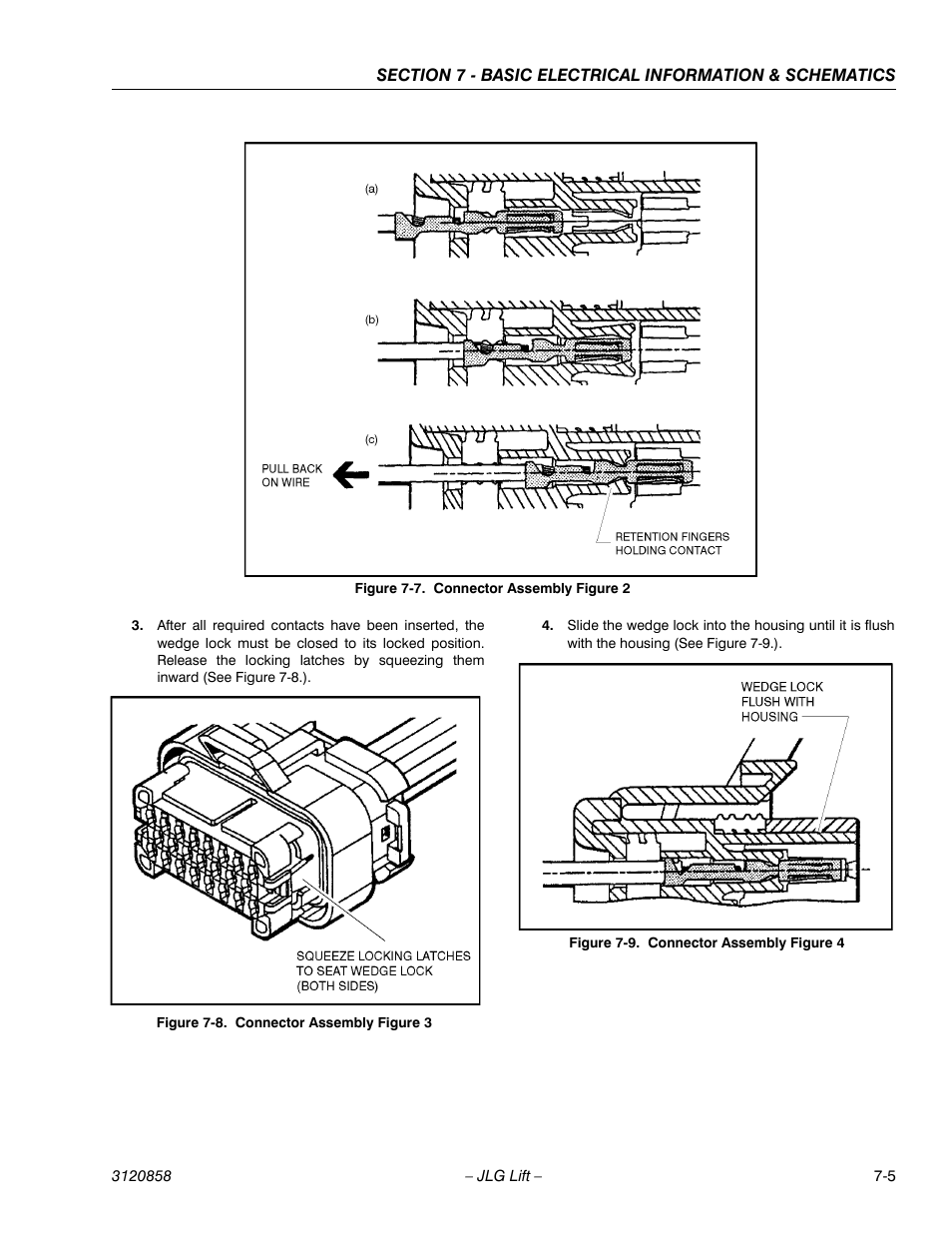 Connector assembly figure 2 -5, Connector assembly figure 3 -5, Connector assembly figure 4 -5 | JLG 800A_AJ Service Manual User Manual | Page 405 / 466