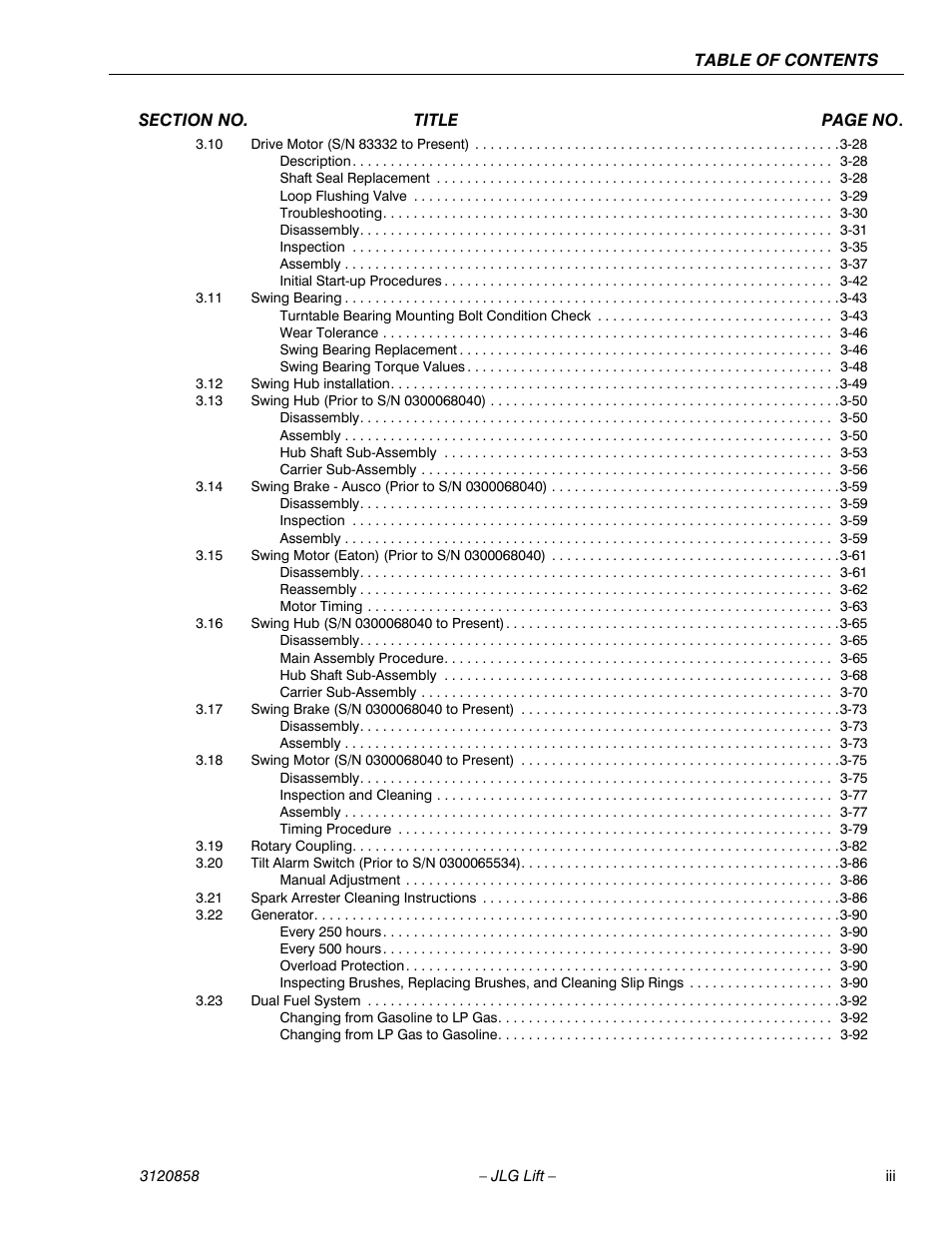 JLG 800A_AJ Service Manual User Manual | Page 7 / 466