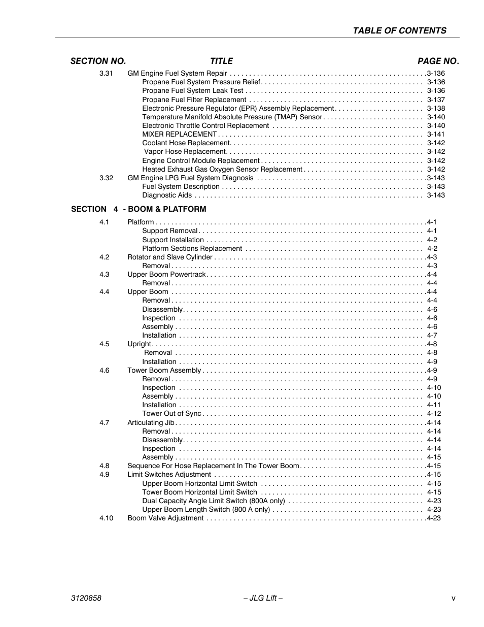 JLG 800A_AJ Service Manual User Manual | Page 9 / 466