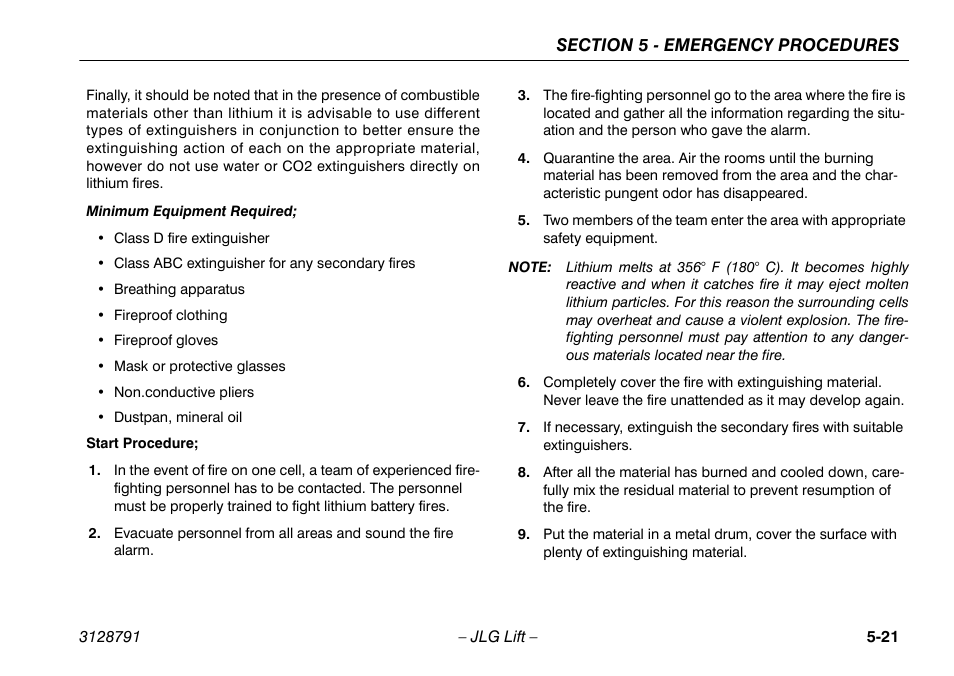 JLG X550AJ Operator Manual User Manual | Page 101 / 136