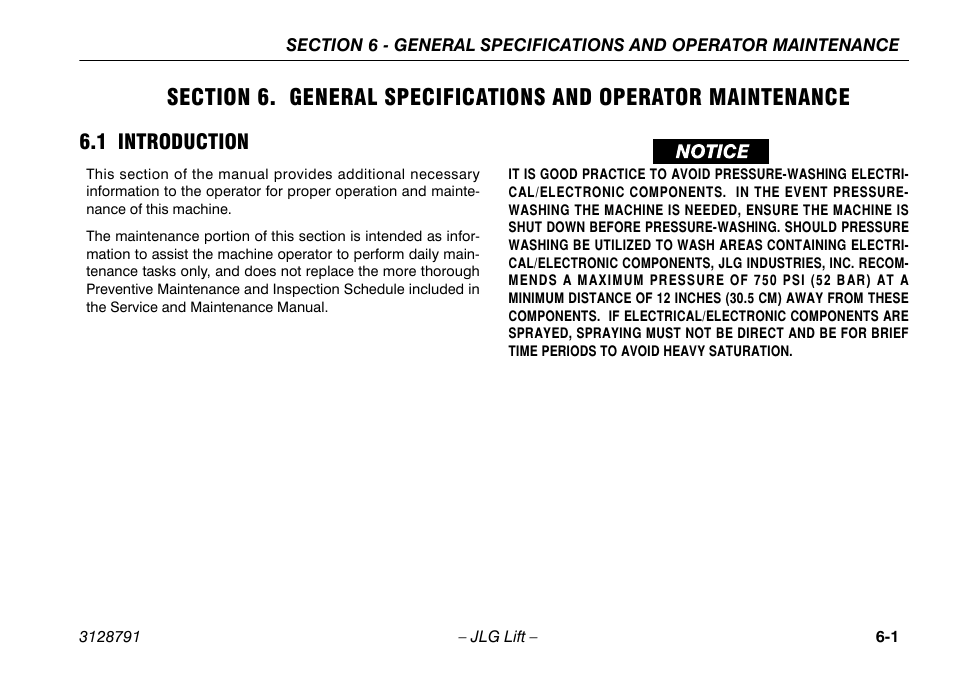 1 introduction, 1 introduction -1 | JLG X550AJ Operator Manual User Manual | Page 103 / 136