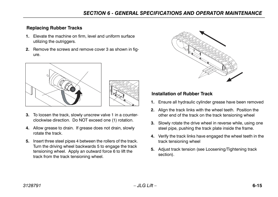 JLG X550AJ Operator Manual User Manual | Page 117 / 136
