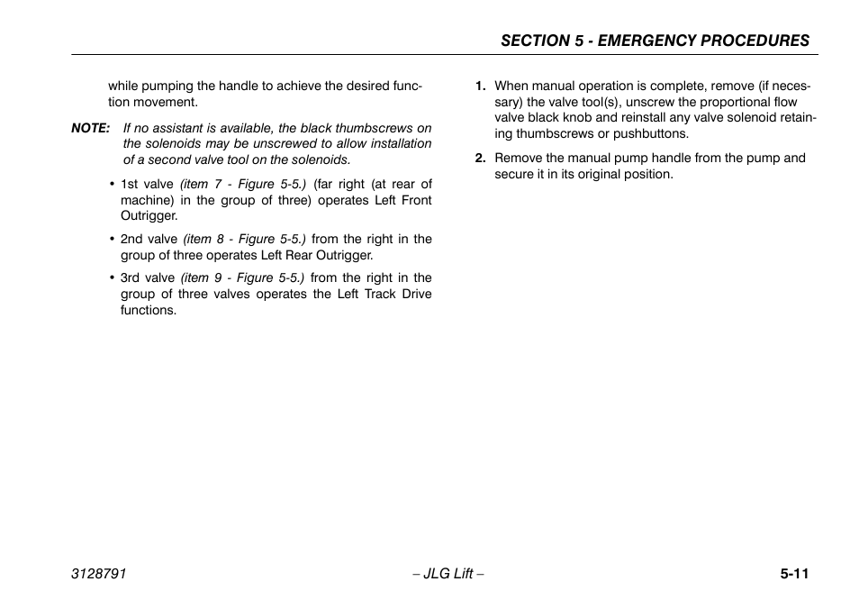 JLG X550AJ Operator Manual User Manual | Page 91 / 136