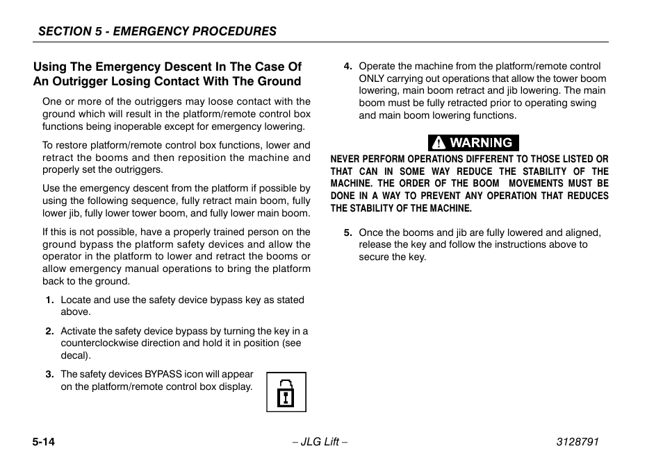 JLG X550AJ Operator Manual User Manual | Page 94 / 136