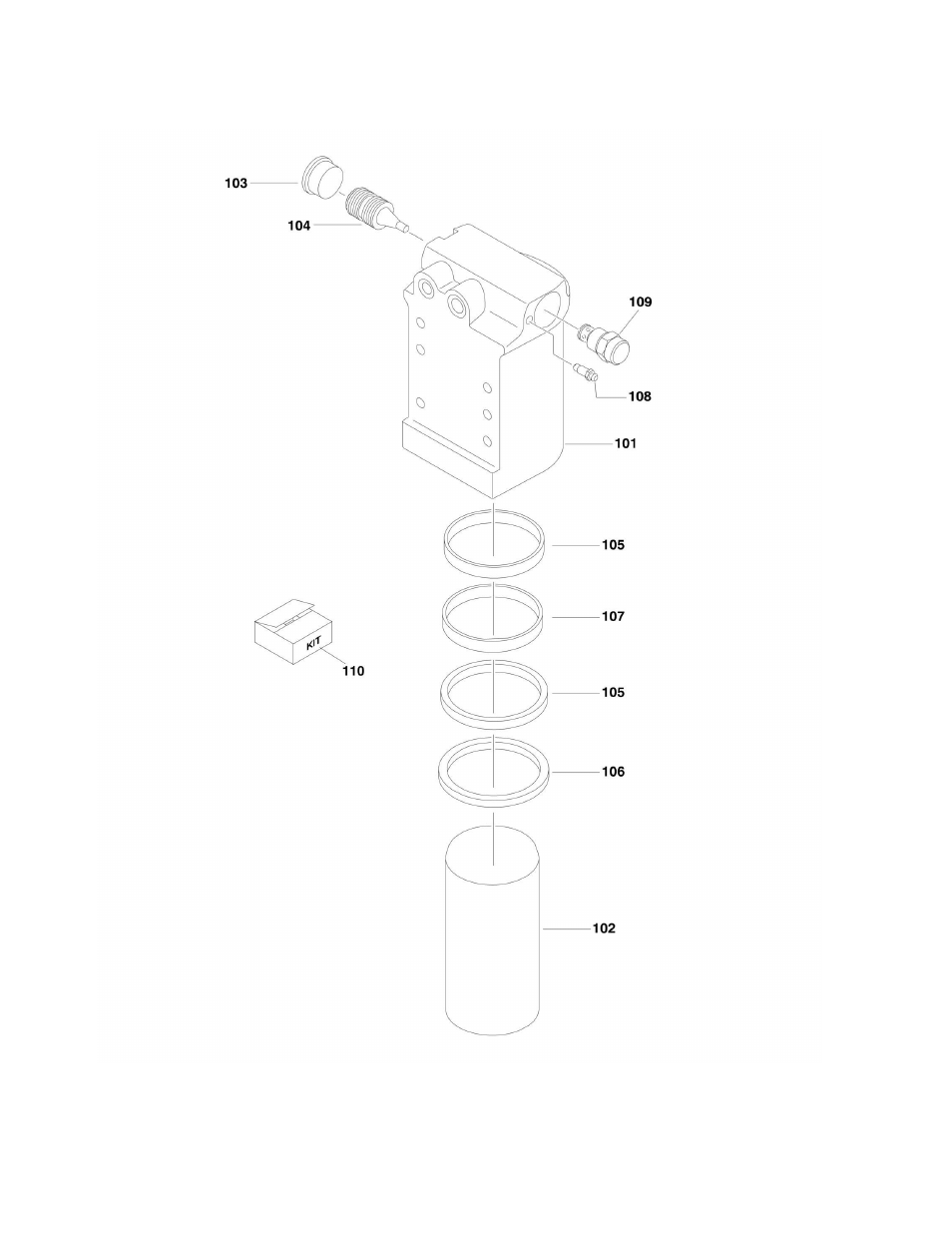 Figure 5-1. axle lockout cylinder assembly | JLG 600A_AJ Parts Manual User Manual | Page 184 / 310