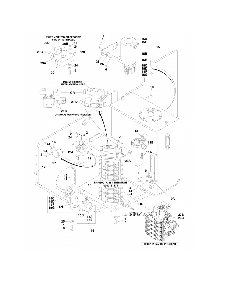 Figure 2-1. control valves installations | JLG 600A_AJ Parts Manual User Manual | Page 42 / 310