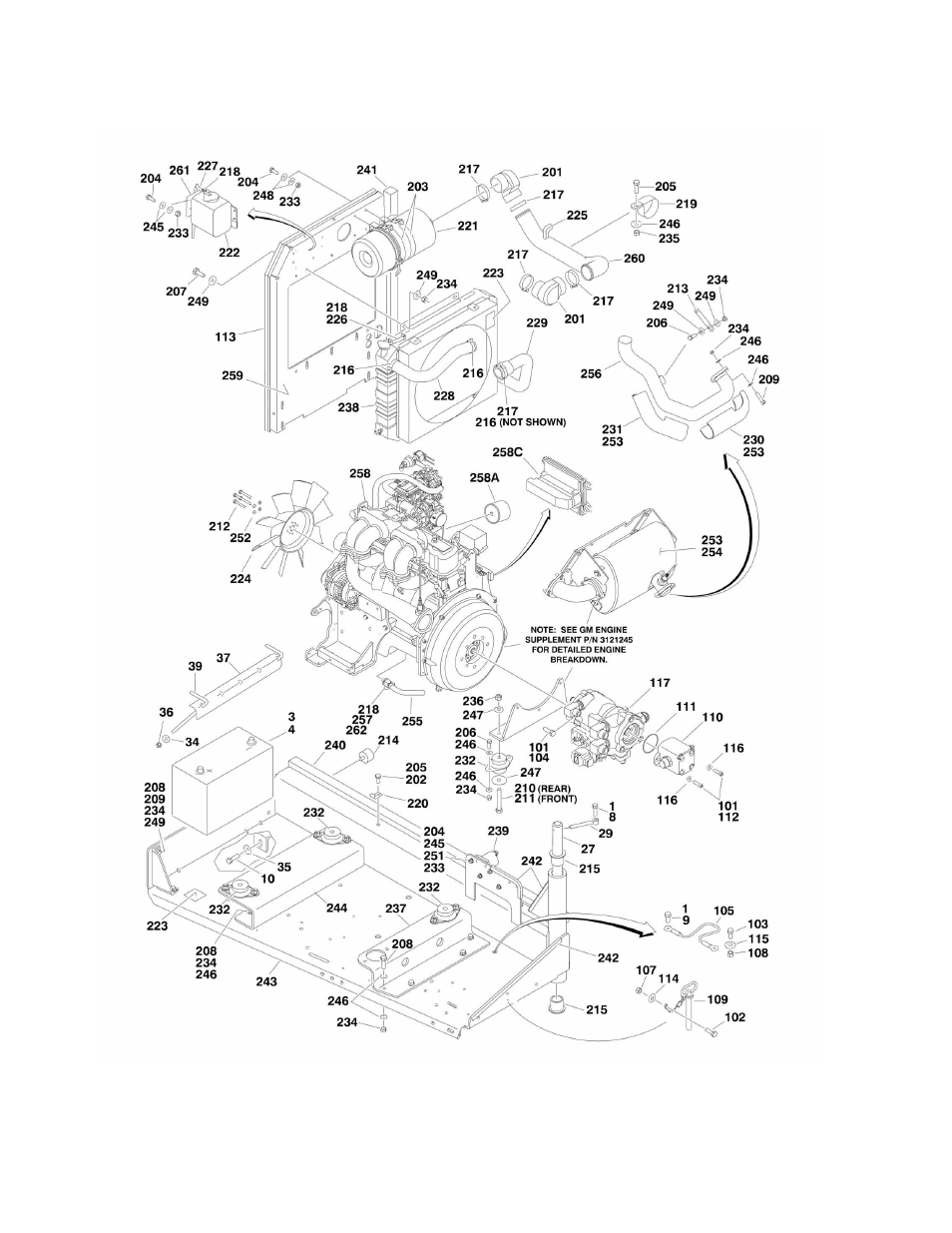 Figure 2-9. gm engine installation | JLG 600A_AJ Parts Manual User Manual | Page 78 / 310