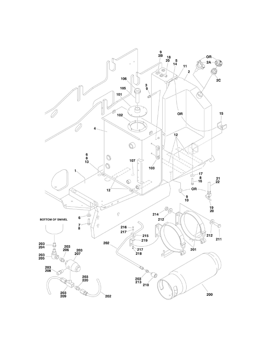 Figure 2-12. tank installations | JLG 600A_AJ Parts Manual User Manual | Page 90 / 310