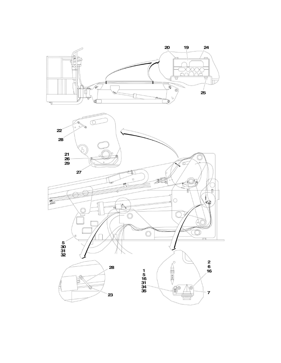 Figure 3-9. boom cable clamps installations | JLG 860SJ Parts Manual User Manual | Page 150 / 270