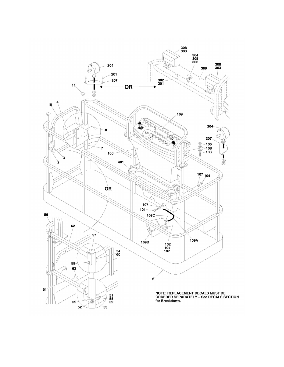 Figure 4-1. platform assemblies | JLG 860SJ Parts Manual User Manual | Page 154 / 270
