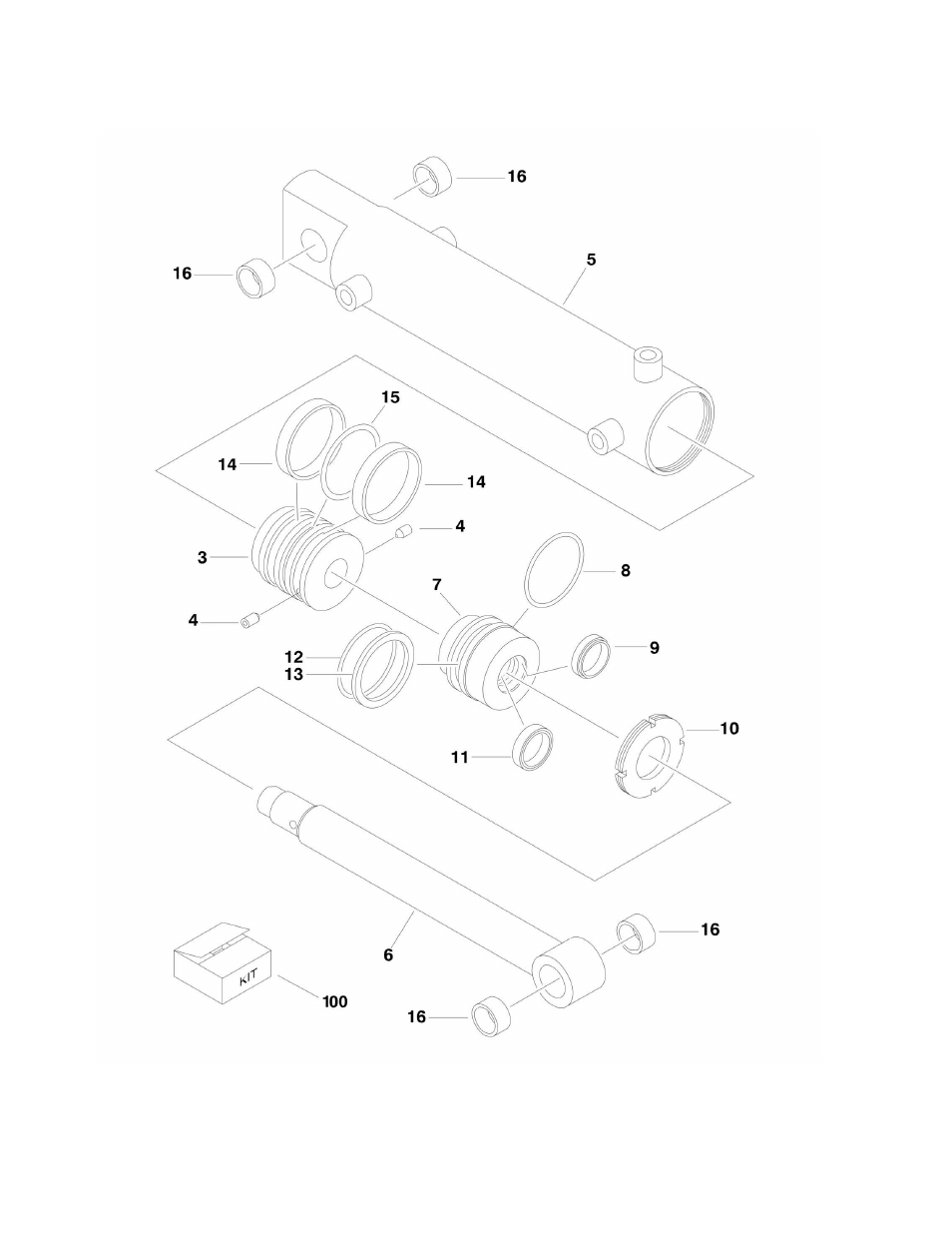 Figure 5-5. steer cylinder assembly | JLG 860SJ Parts Manual User Manual | Page 184 / 270