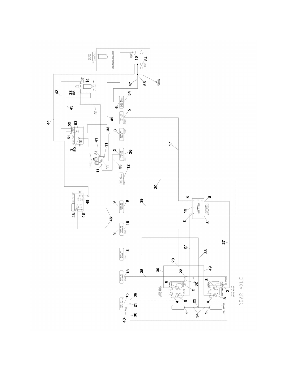 Figure 6-2. drive hydraulic diagram - 2wd | JLG 860SJ Parts Manual User Manual | Page 192 / 270