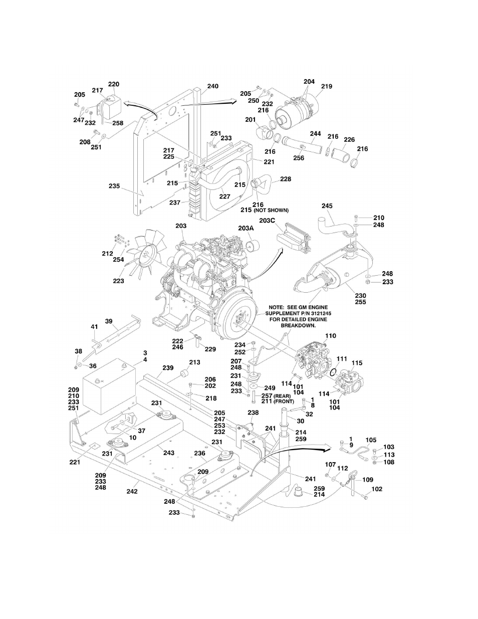Figure 2-8. gm engine installation | JLG 860SJ Parts Manual User Manual | Page 68 / 270