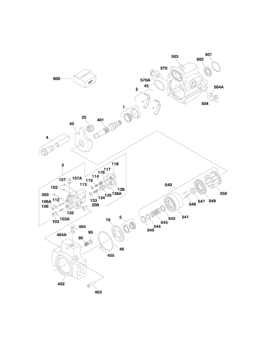 Figure 2-10. variable pump assembly | JLG 860SJ Parts Manual User Manual | Page 78 / 270