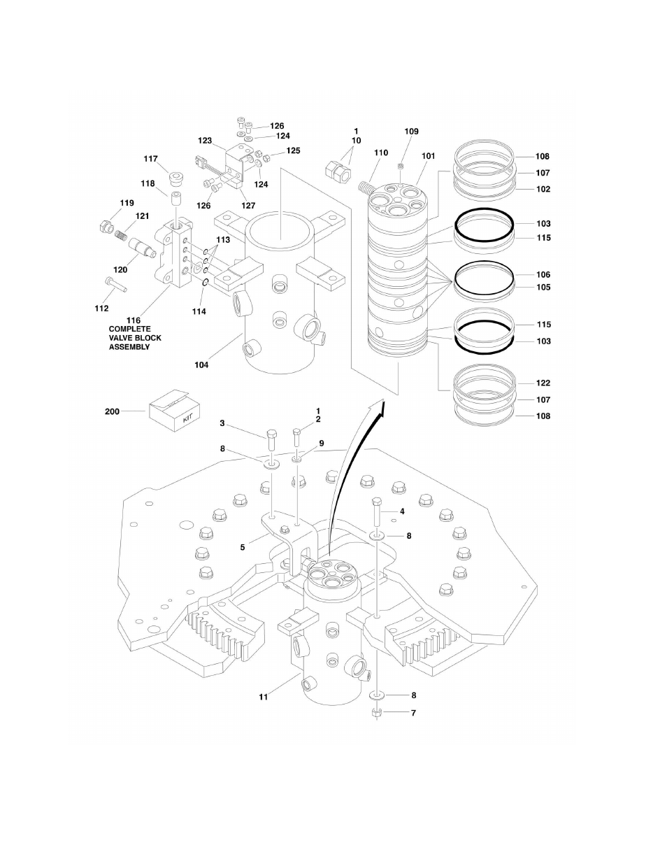 Figure 2-13. rotary coupling installation | JLG 860SJ Parts Manual User Manual | Page 88 / 270