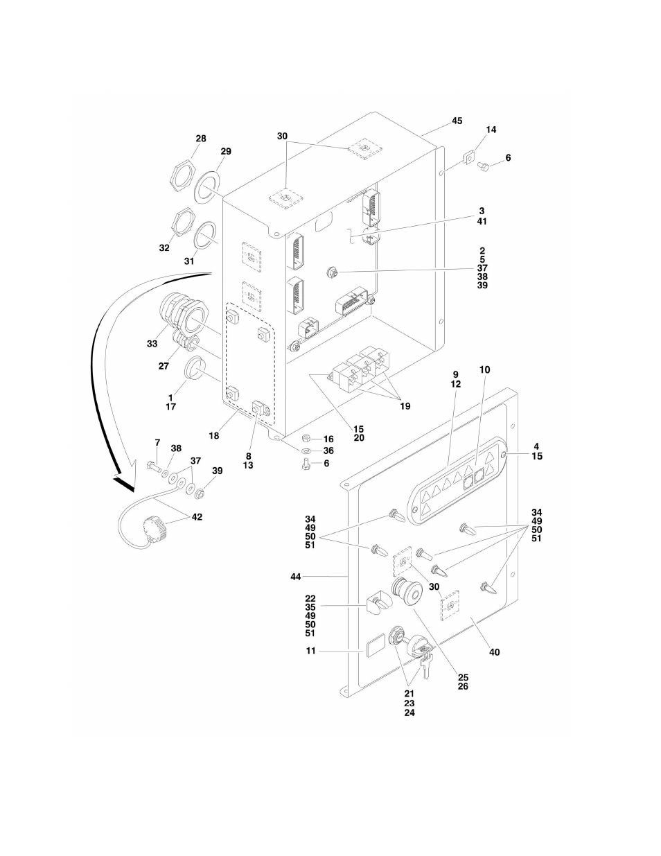 Figure 2-14. ground control box assembly | JLG 860SJ Parts Manual User Manual | Page 90 / 270