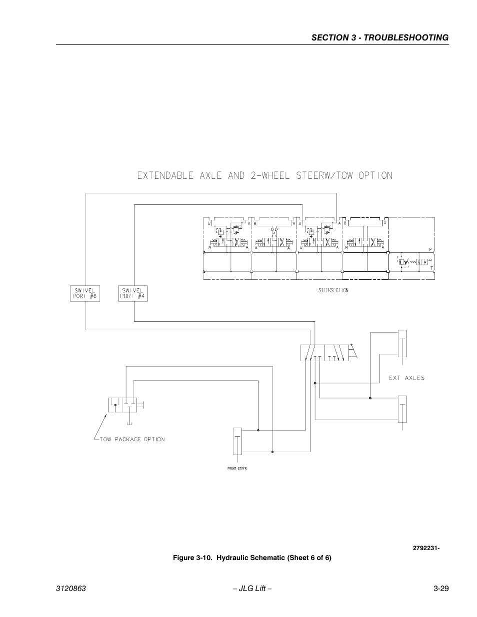 Hydraulic schematic (sheet 6 of 6) -29 | JLG 80HX_HX+6_HXER Service Manual User Manual | Page 117 / 120