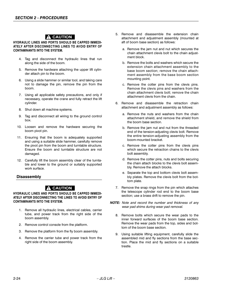 Disassembly -24 | JLG 80HX_HX+6_HXER Service Manual User Manual | Page 46 / 120