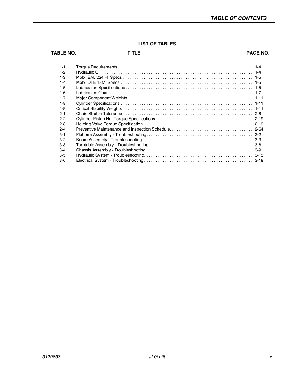 JLG 80HX_HX+6_HXER Service Manual User Manual | Page 9 / 120