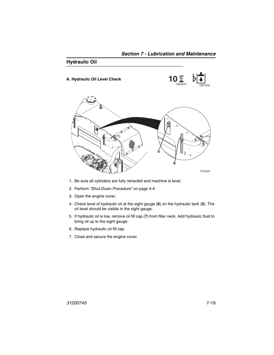 Hydraulic oil, Hydraulic oil -19 | JLG G12-55A Operator Manual User Manual | Page 133 / 160