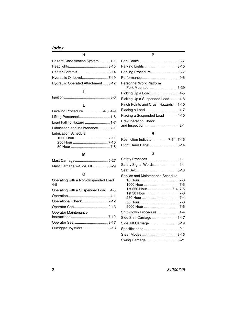 JLG G12-55A Operator Manual User Manual | Page 152 / 160