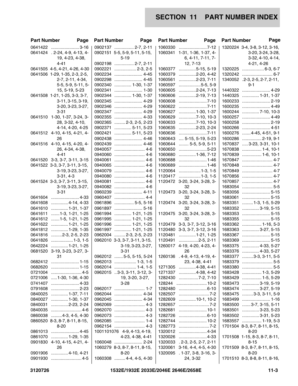 JLG 2658E ANSI Parts Manual User Manual | Page 249 / 258