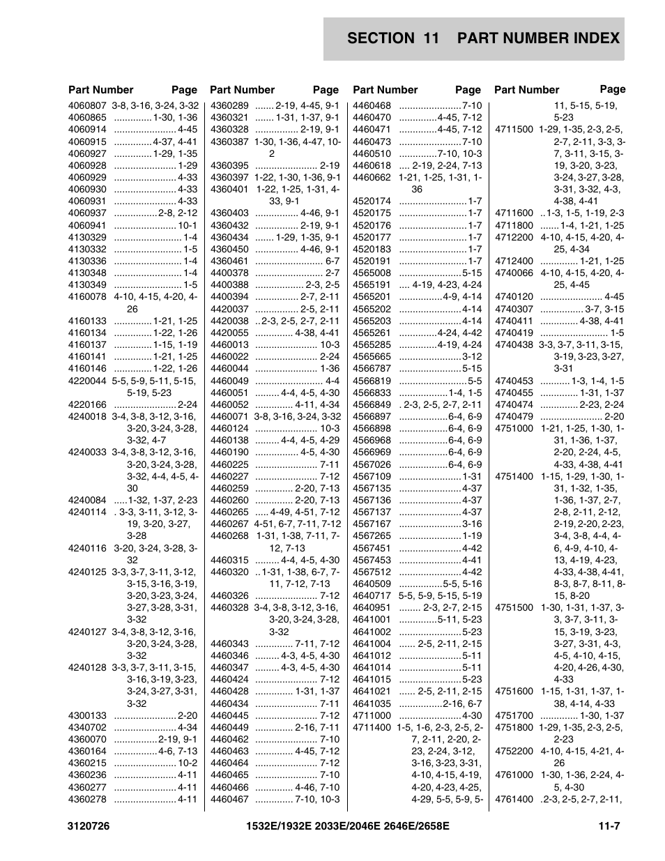 JLG 2658E ANSI Parts Manual User Manual | Page 253 / 258
