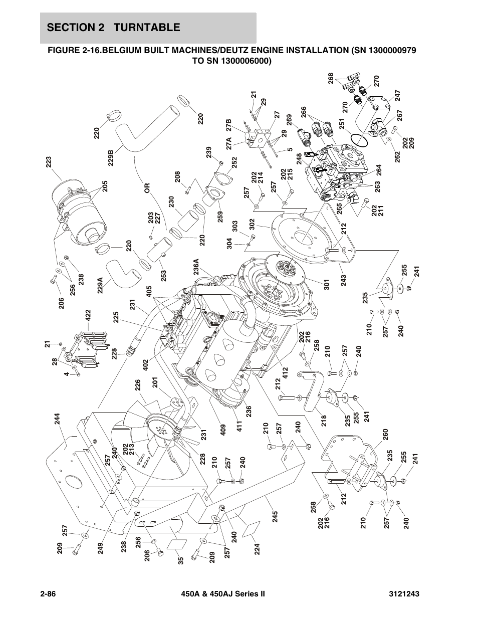 Sn 1300006000) -86 | JLG 450A_AJ Series II Parts Manual User Manual | Page 164 / 494