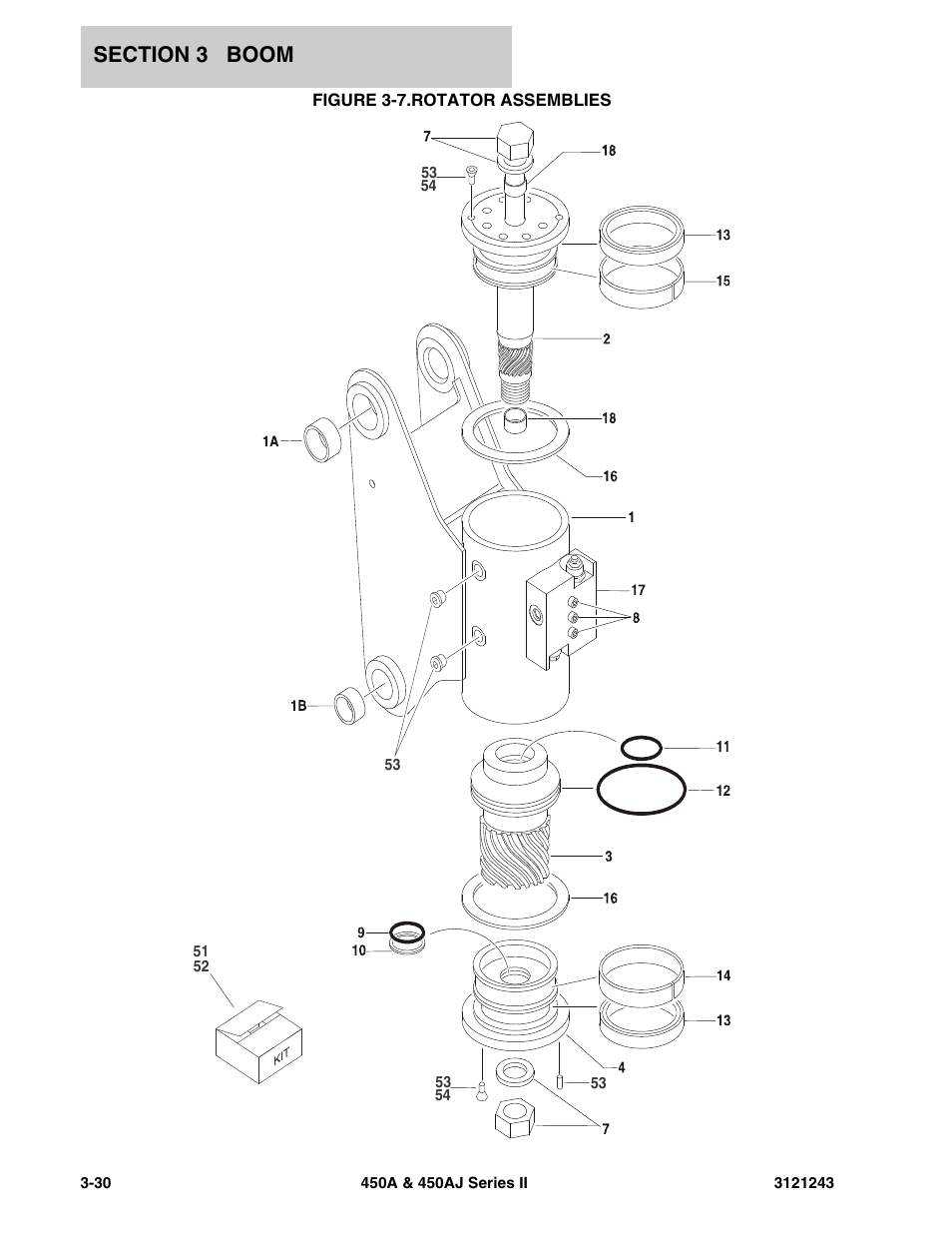 Figure 3-7. rotator assemblies, Rotator assemblies -30 | JLG 450A_AJ Series II Parts Manual User Manual | Page 274 / 494