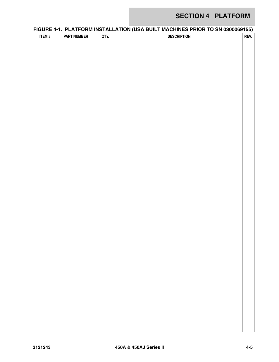 JLG 450A_AJ Series II Parts Manual User Manual | Page 289 / 494