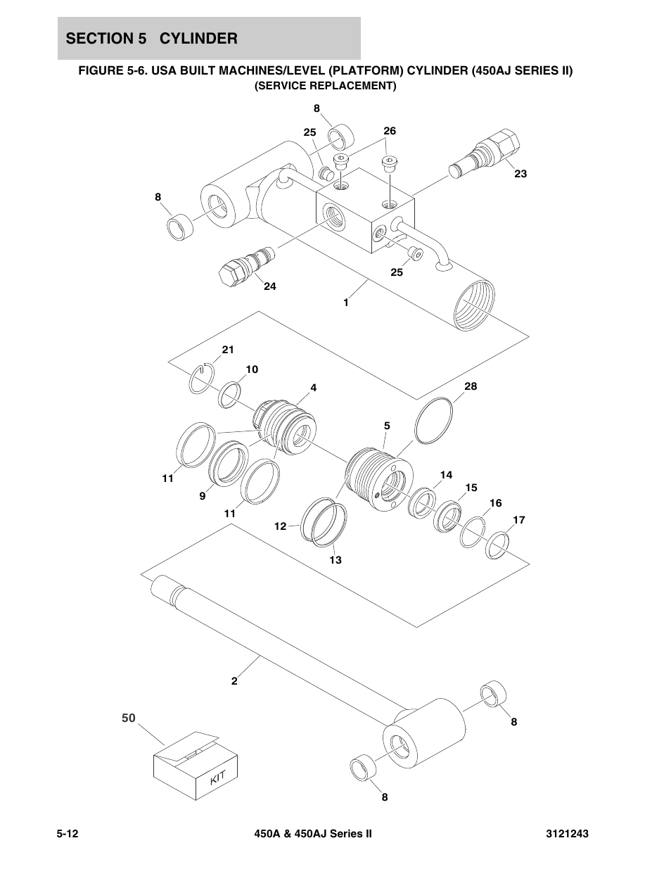 Service replacement) -12 | JLG 450A_AJ Series II Parts Manual User Manual | Page 322 / 494