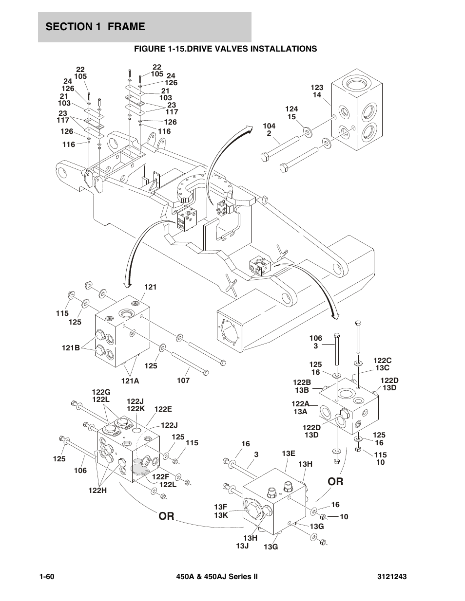 Figure 1-15. drive valves installations, Drive valves installations -60 | JLG 450A_AJ Series II Parts Manual User Manual | Page 68 / 494