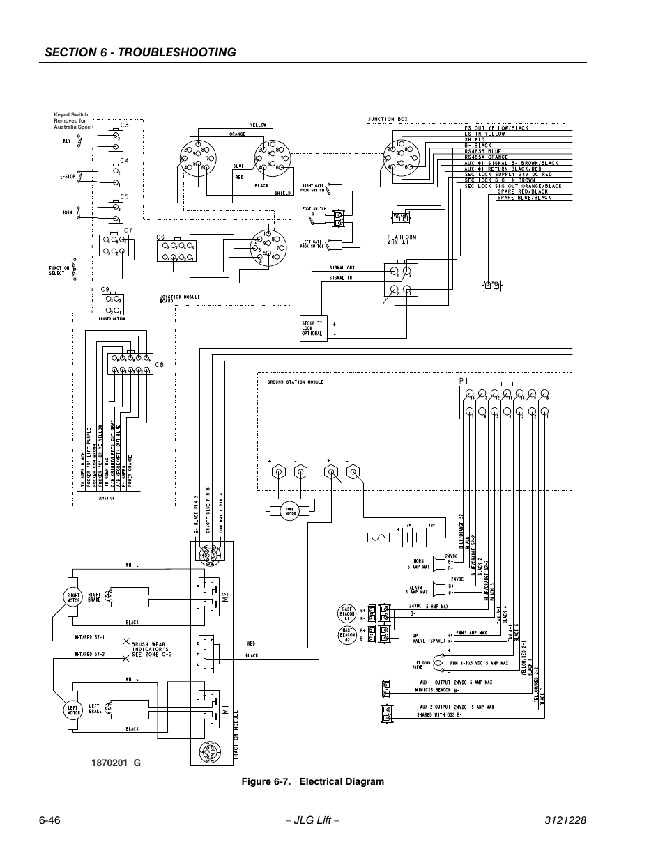 Electrical diagram -46 | JLG 10MSP Service Manual User Manual | Page 150 / 154