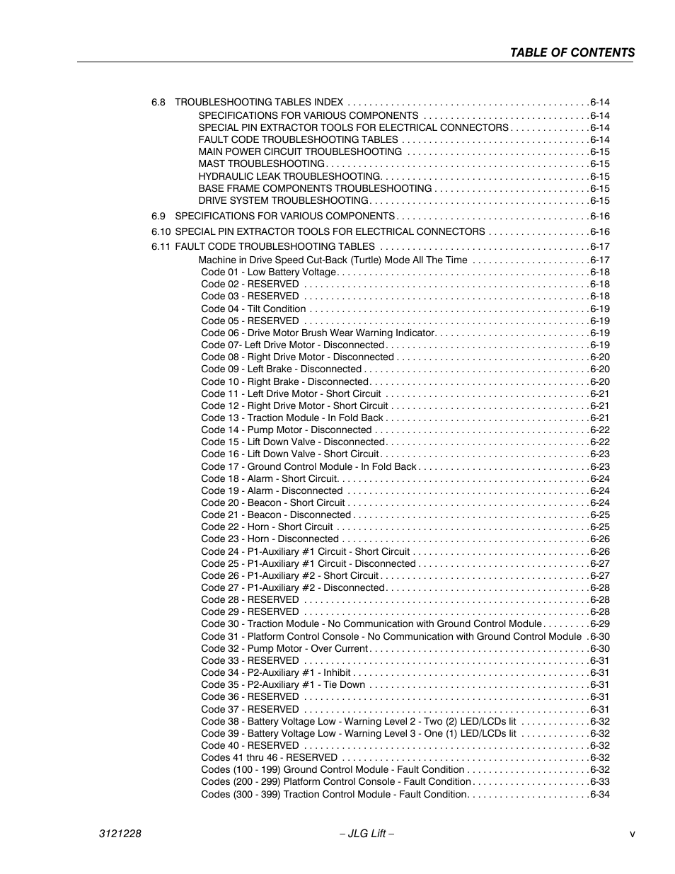 JLG 10MSP Service Manual User Manual | Page 9 / 154