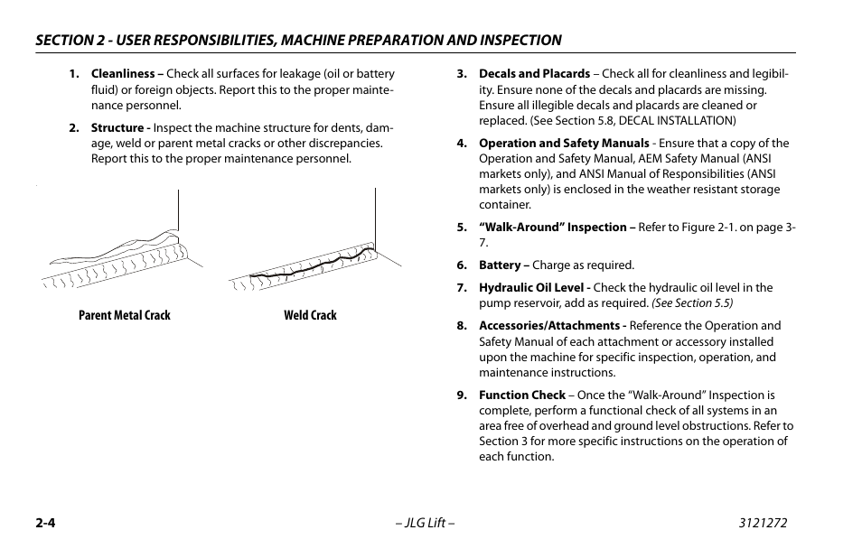 JLG 3248RS/10RS Operator Manual User Manual | Page 26 / 98