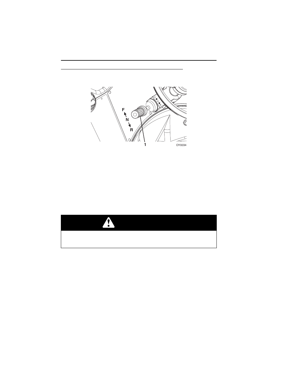 Transmission control lever, Transmission control lever -8, Warning | JLG G6-42A Operator Manual User Manual | Page 48 / 164