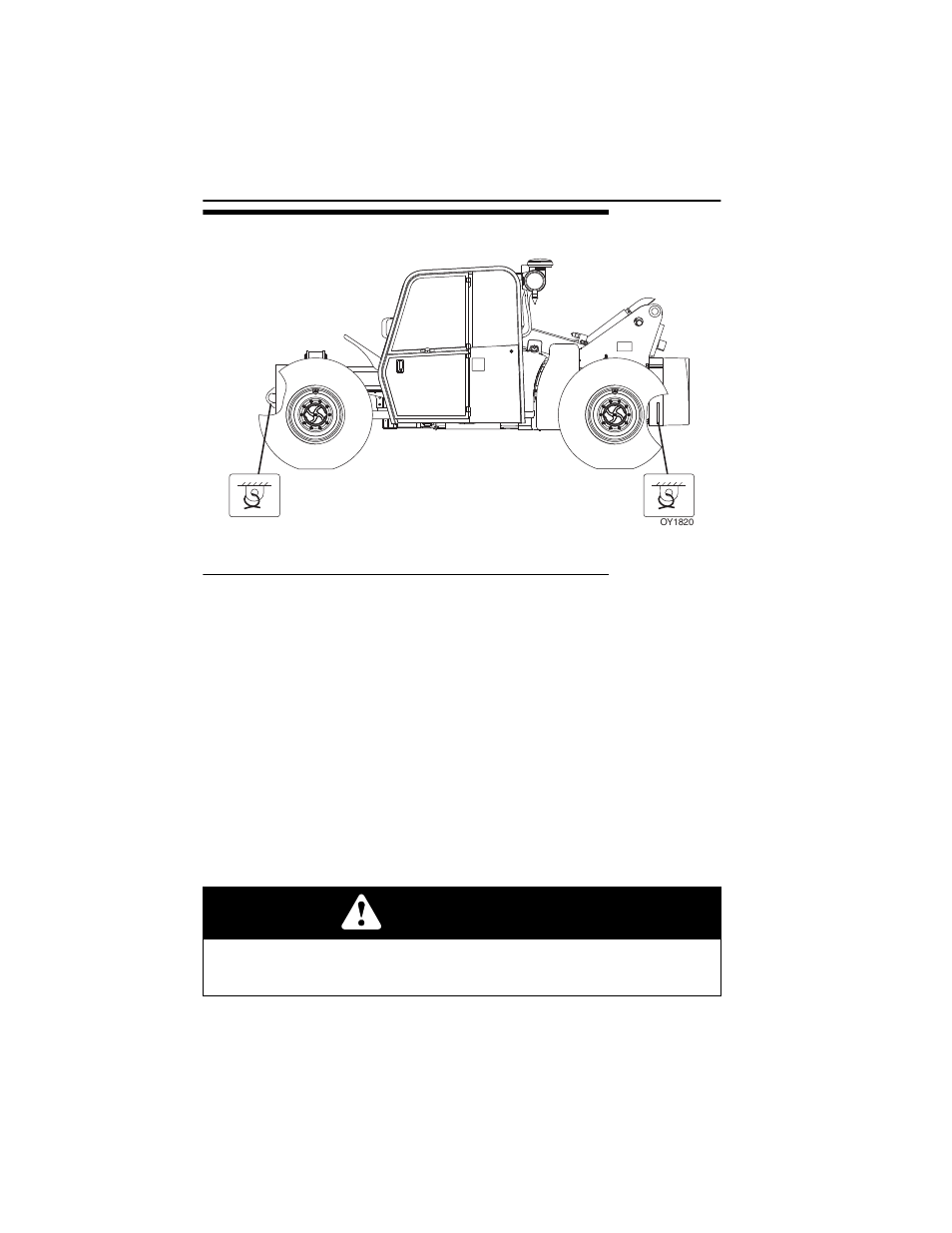 4 loading and securing for transport, Tiedown, 4 loading and securing for transport -12 | Tiedown -12, Warning | JLG G6-42A Operator Manual User Manual | Page 74 / 164