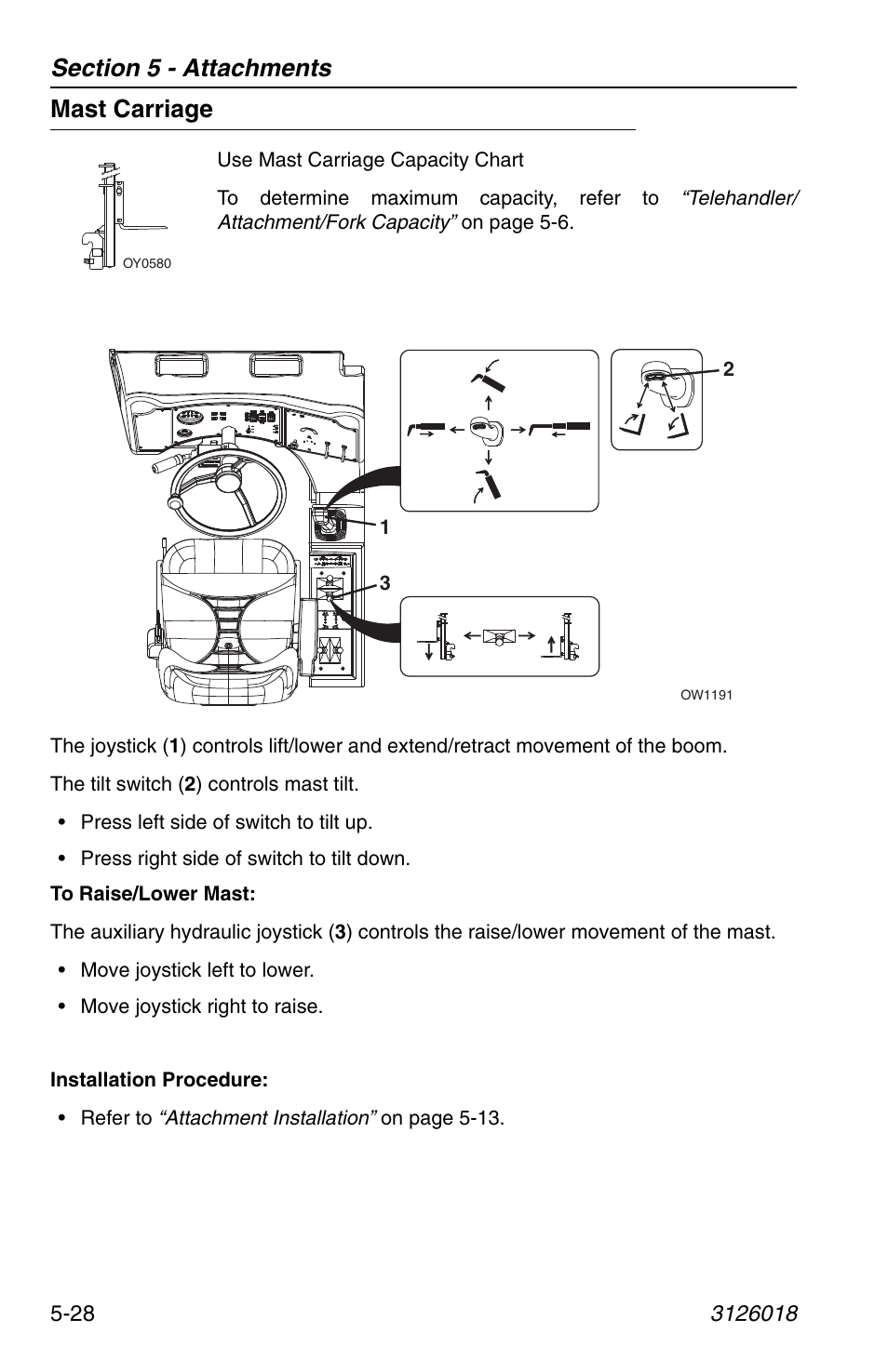 Mast carriage, Mast carriage -28 | JLG G12-55A Operator Manual User Manual | Page 102 / 164