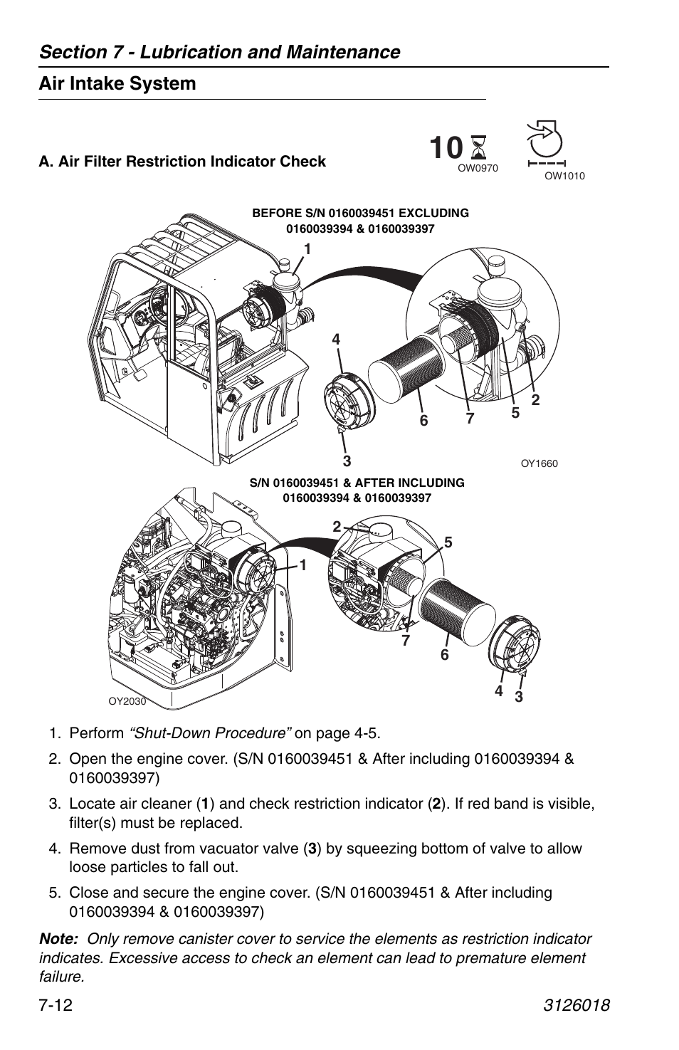 Air intake system, Air intake system -12 | JLG G12-55A Operator Manual User Manual | Page 134 / 164