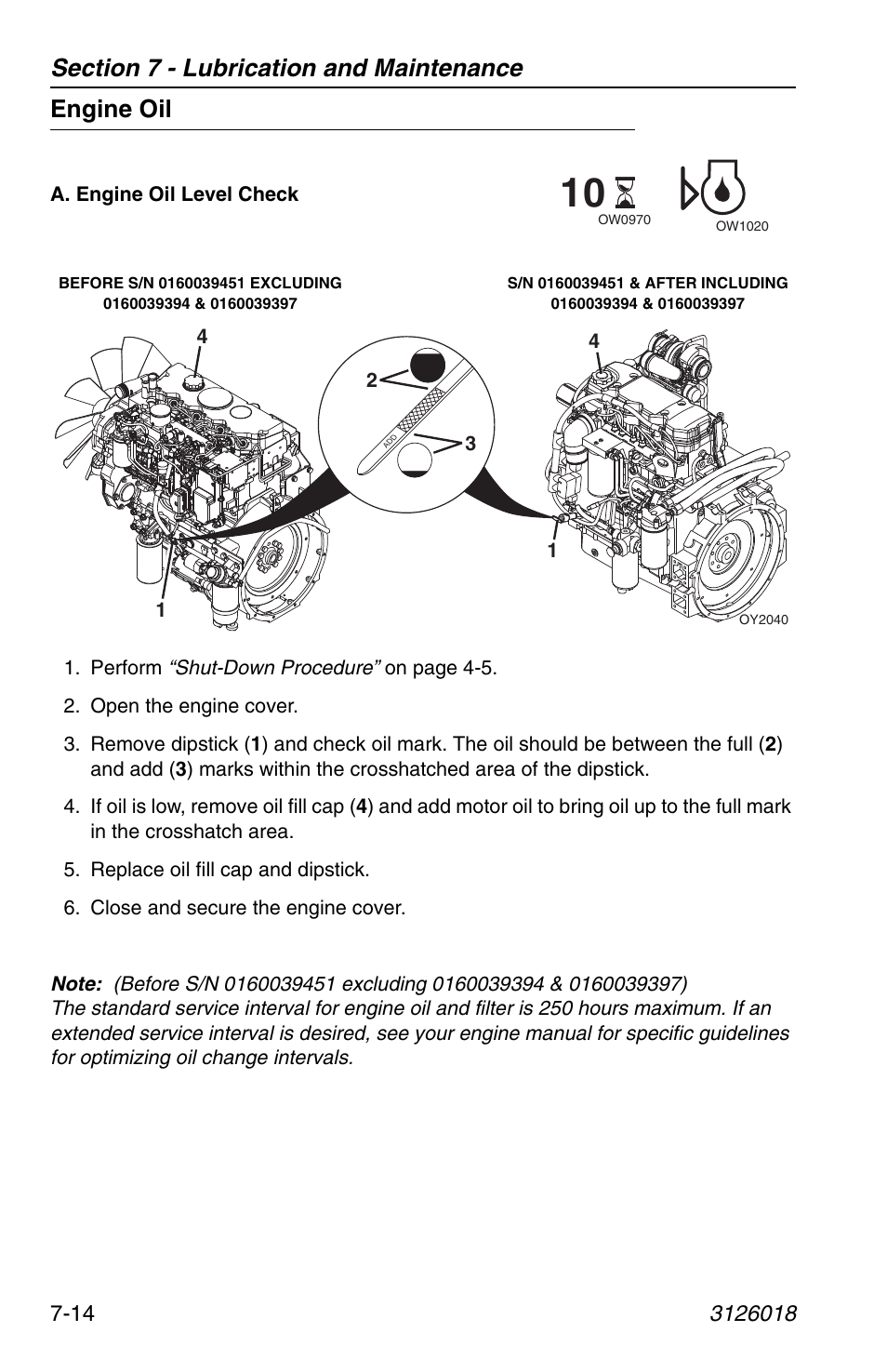 Engine oil, Engine oil -14 | JLG G12-55A Operator Manual User Manual | Page 136 / 164