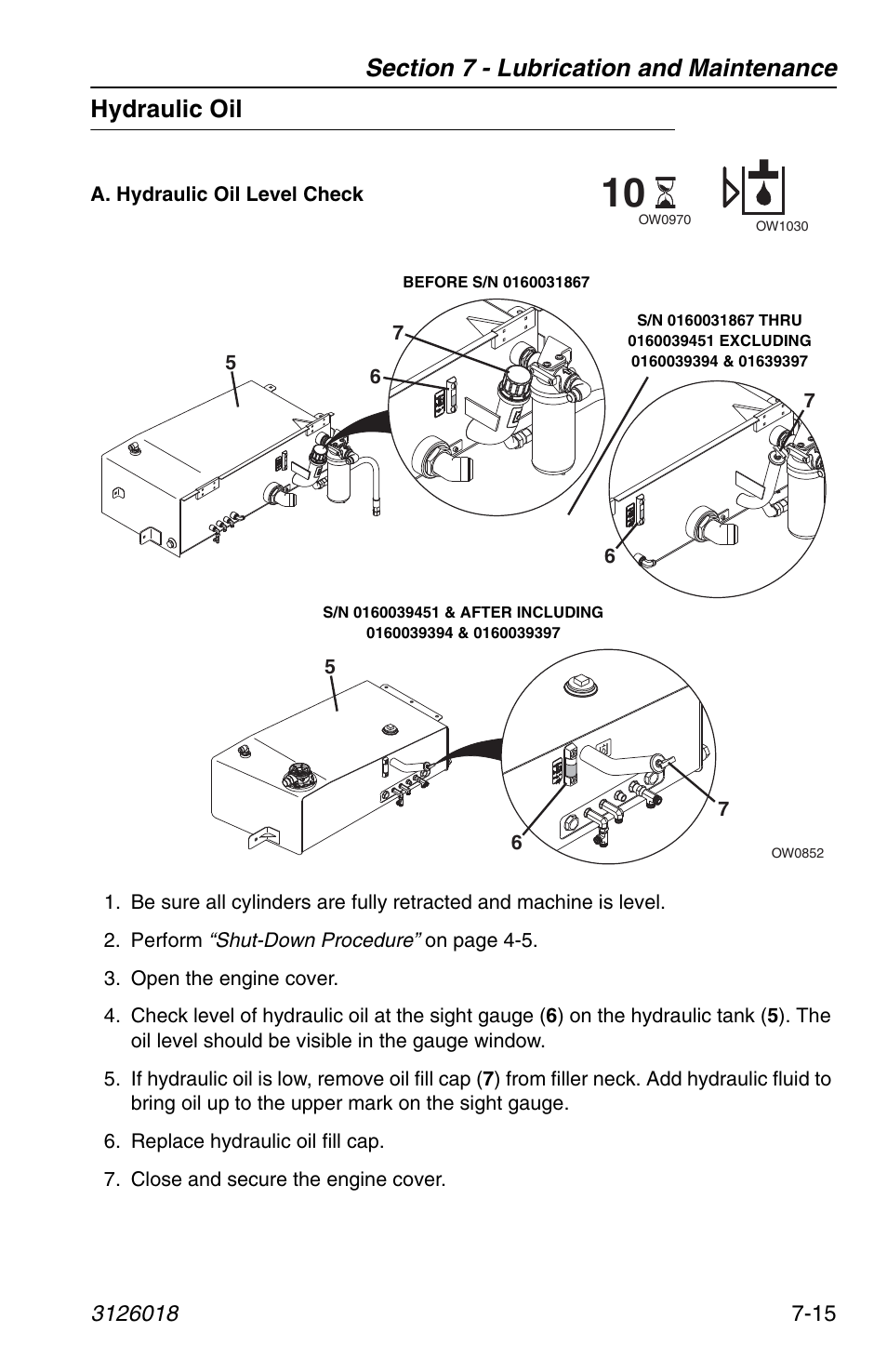 Hydraulic oil, Hydraulic oil -15 | JLG G12-55A Operator Manual User Manual | Page 137 / 164