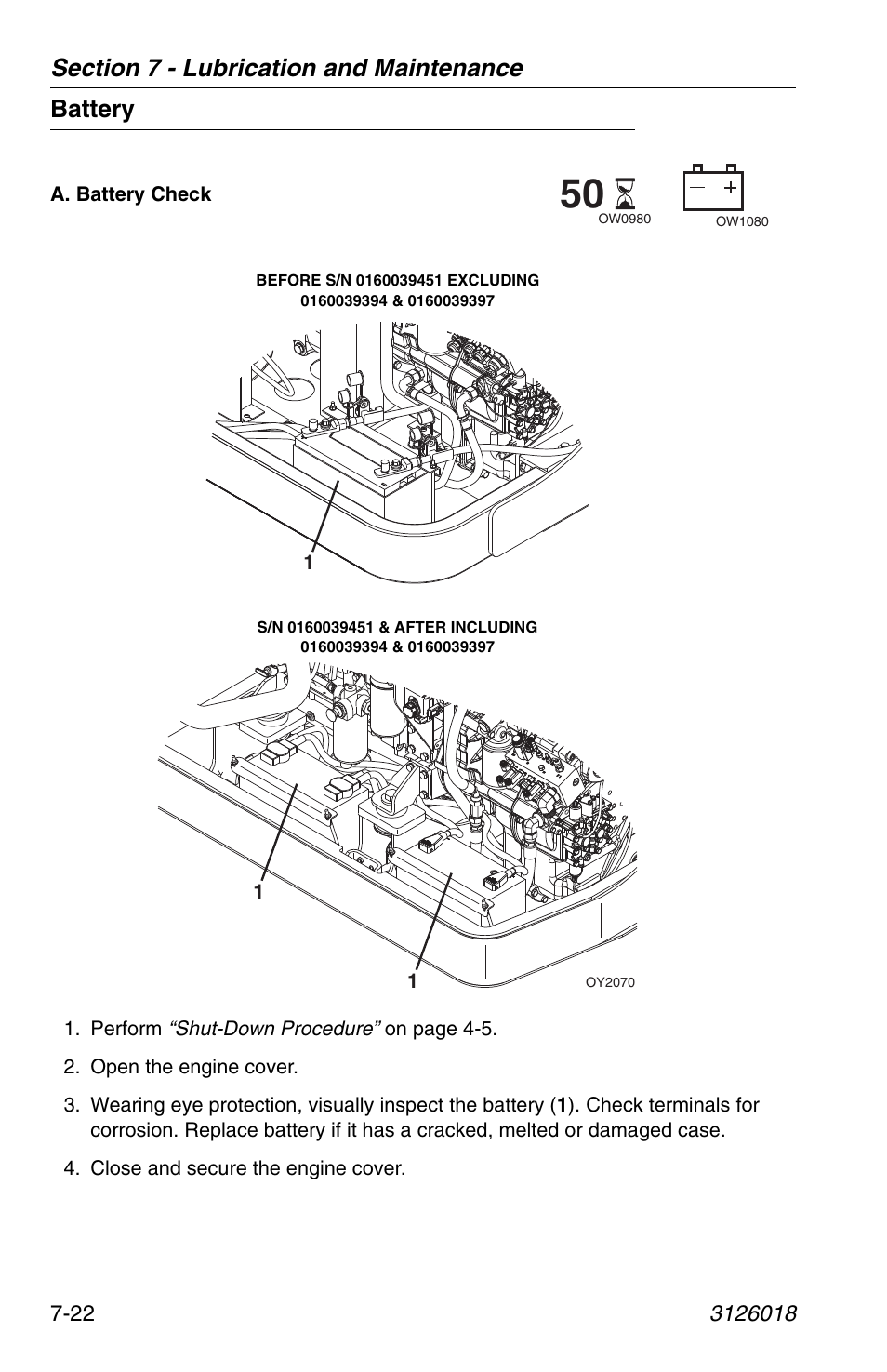 Battery, Battery -22 | JLG G12-55A Operator Manual User Manual | Page 144 / 164